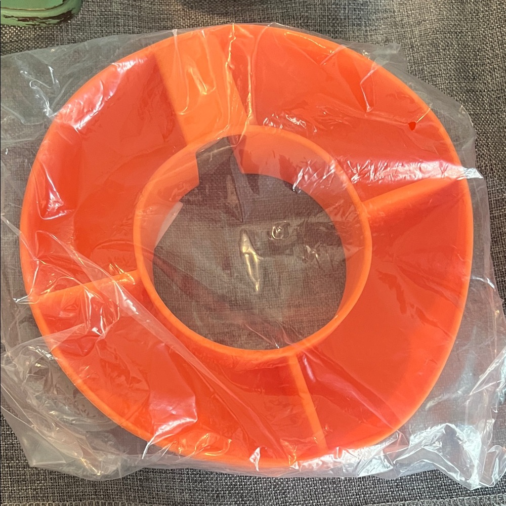 Orange Party Snack Serving Tray